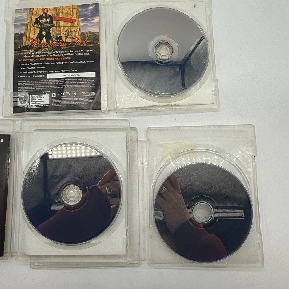 PlayStation 3 PS3 Fallout Mortal Kombat Grand Theft Auto Games Lot of 3‎ games